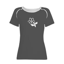 Load image into Gallery viewer, Ti Amo I love you - Exclusive Brand  - Davy&#39;s Grey -  White Daisy - Women&#39;s T shirt
