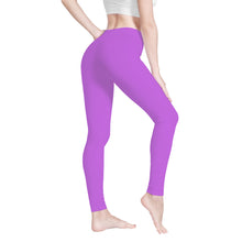 Load image into Gallery viewer, Ti Amo I love you - Exclusive Brand - Lavender - White Daisy -  Yoga Leggings
