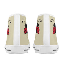 Load image into Gallery viewer, Ti Amo I love you - Exclusive Brand - High-Top Canvas Shoes - White Soles
