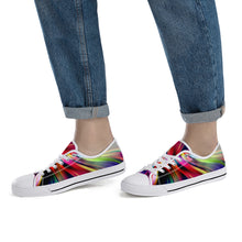 Load image into Gallery viewer, Ti Amo I love you - Exclusive Brand - Amethyst &amp; Mauve Twist -Low-Top Canvas Shoes - White Soles
