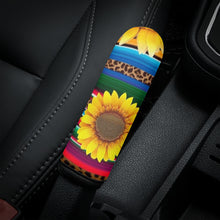 Load image into Gallery viewer, Ti Amo I love you - Exclusive Brand - Leopard &amp; Sunflowers - Car Handbrake Cover
