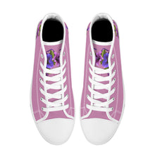 Load image into Gallery viewer, Ti Amo I love you - Exclusive Brand - High-Top Canvas Shoes - White Soles
