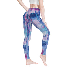 Load image into Gallery viewer, TI Amo I love you - Exclusive Brand - Poured Paint - Womens / Teen Girls / Womens Plus Size - Yoga Leggings - Sizes XS-3XL
