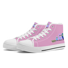 Load image into Gallery viewer, Ti Amo I love you - Exclusive Brand - High-Top Canvas Shoes - White Soles
