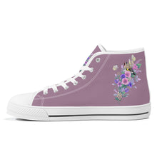 Load image into Gallery viewer, Ti Amo I love you  - Exclusive Brand  -High-Top Canvas Shoes - White Soles
