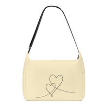 Load image into Gallery viewer, Ti Amo I love you - Exclusive Brand - Beeswax - Double Script Heart - Journey Computer Shoulder Bag
