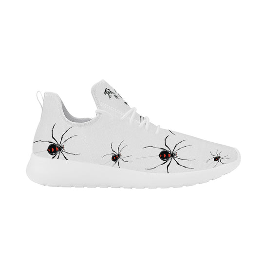 Ti Amo I love you - White - Lots of Spiders - Lightweight Mesh Knit Sneaker - White Soles