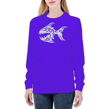 Load image into Gallery viewer, Ti Amo I love you - Exclusive Brand  - Dark Purple - Angry Fish - Women&#39;s Sweatshirt
