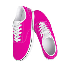 Load image into Gallery viewer, Ti Amo I love you -  Exclusive Brand  - Hollywood Cerise - Double White Heart -  Skate Shoe - White Soles
