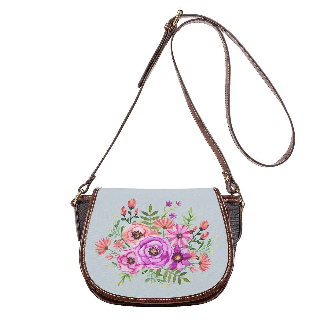 Ti Amo I love you - Exclusive Brand - Geyser - Floral Bouquet - Saddle Bag