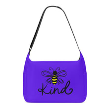 Load image into Gallery viewer, Ti Amo I love you - Exclusive Brand - Dark Purple - Bee Kind - Journey Computer Shoulder Bag
