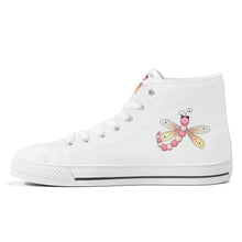 Load image into Gallery viewer, Ti Amo I love you - Exclusive Brand - High-Top Canvas Shoes - White Soles
