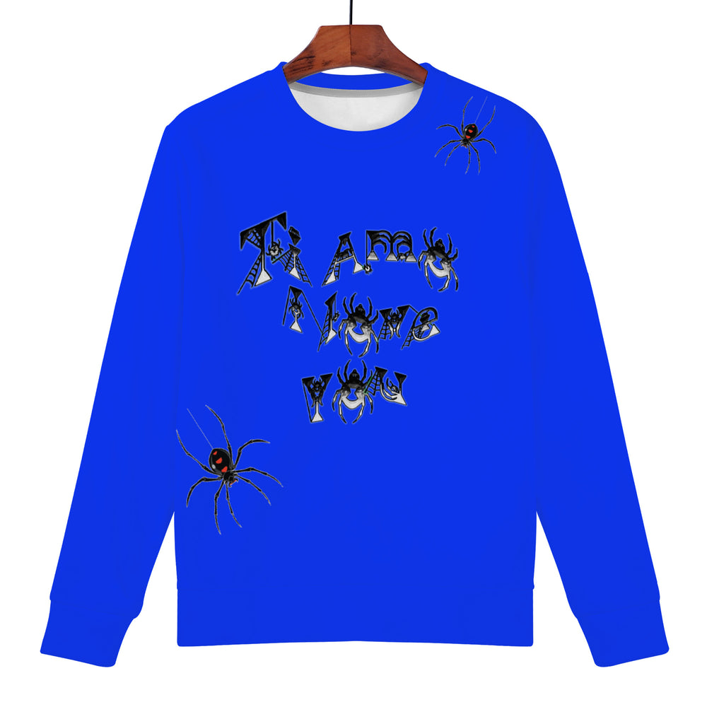 Ti Amo I love you - Exclusive Brand  - Blue Blue Eyes - Spider Logo - Men's Sweatshirt