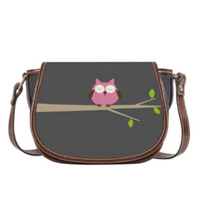 Load image into Gallery viewer, Ti Amo I love you - Exclusive Brand  - Davy&#39;s Grey - Owl -  Saddle Bag
