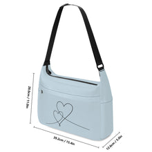 Load image into Gallery viewer, Ti Amo I love you - Exclusive Brand  - Columbia - Double Script Heart - Journey Computer Shoulder Bag
