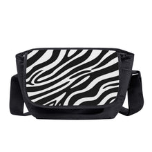 Load image into Gallery viewer, Ti Amo I love you - Exclusive Brand  -Black &amp; White Stripe - Unisex Messenger Bags
