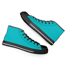 Load image into Gallery viewer, Ti Amo I love you - Exclusive Brand - High-Top Canvas Shoes - Black Soles
