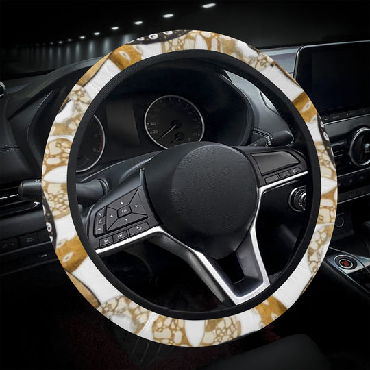 Ti Amo I love you - Exclusive Brand - White - Octopus - Car Steering Wheel Covers