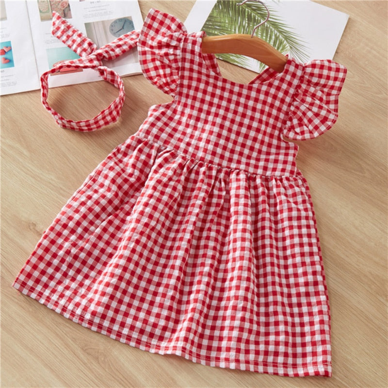 Summer Baby Dress Beautiful  Fashion Girls Infant Princess Dresses A-Line Cotton Children Soft Clothes Kids Clothing Dress