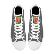 Load image into Gallery viewer, Ti Amo I love you - Exclusive Brand - High-Top Canvas Shoes - White Soles
