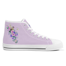 Load image into Gallery viewer, Ti Amo I love you - Exclusive Brand - High-Top Canvas Shoes - White Soles
