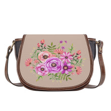 Load image into Gallery viewer, Ti Amo I love you - Exclusive Brand - Dark Vanilla - Floral Bouquet - Saddle Bag
