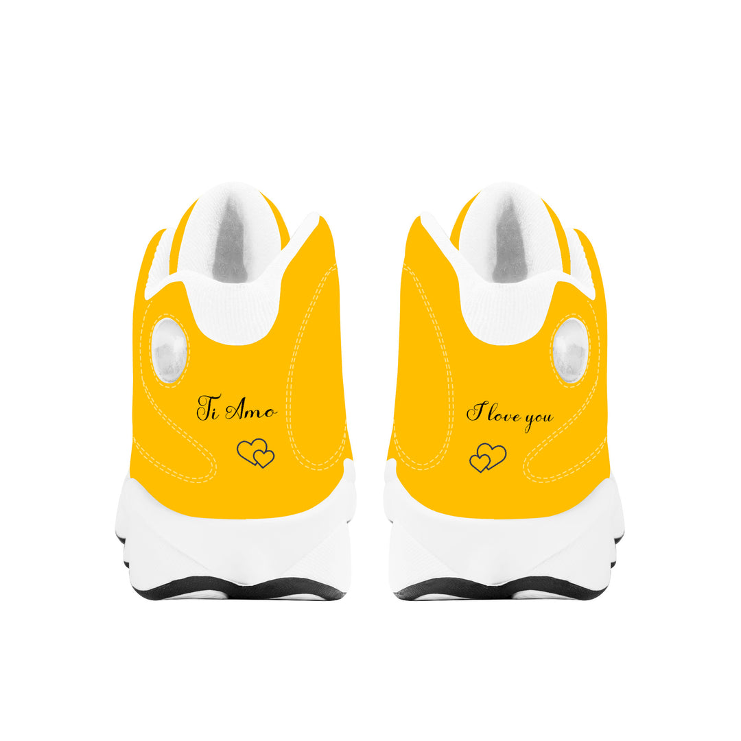 Ti Amo I love you - Exclusive Brand  - Amber - Mens / Womens - Unisex Basketball Shoes - White Laces
