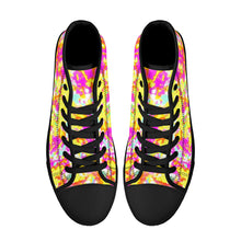 Load image into Gallery viewer, Ti Amo I love you - Exclusive Brand - High-Top Canvas Shoes - Black Soles
