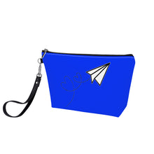 Load image into Gallery viewer, Ti Amo I love you - Exclusive Brand  - Blue Blue Eyes - Paper Airplane - Sling Cosmetic Bag
