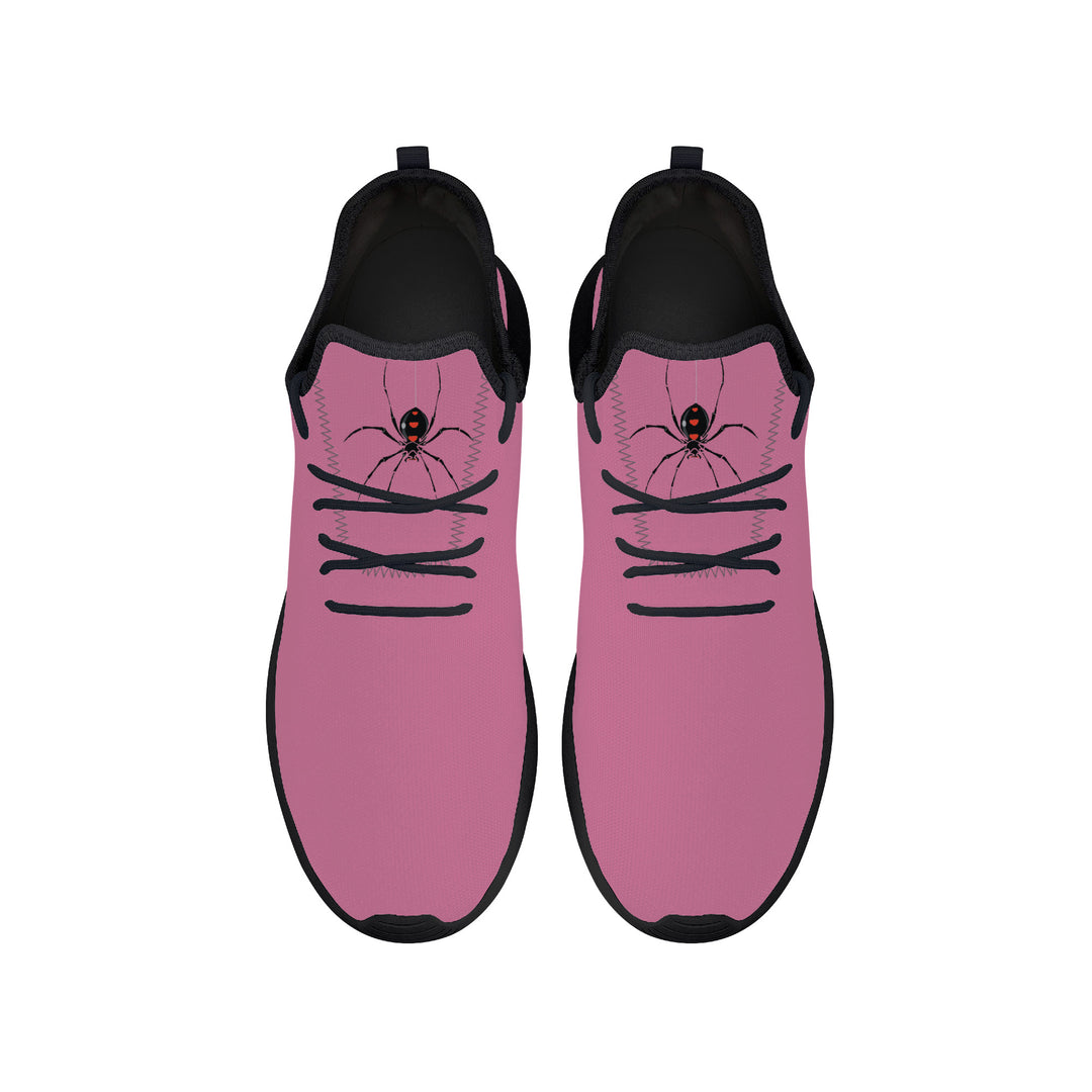 Ti Amo I love you - Exclusive Brand  - Charm - Spider -  Lightweight Mesh Knit Sneaker - Black Soles