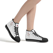 Load image into Gallery viewer, Ti Amo I love you - Exclusive Brand - High-Top Canvavs Shoes - Black Soles
