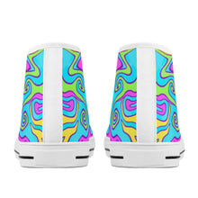 Load image into Gallery viewer, Ti Amo I love you - Exclusive Brand - High-Top Canvas Shoes - White Soles
