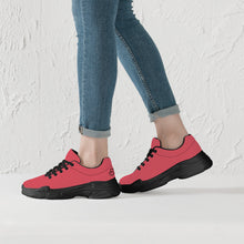 Load image into Gallery viewer, Ti Amo I love you  - Exclusive Brand  - Mandy - Double Black Heart - Chunky Sneakers - Black Soles
