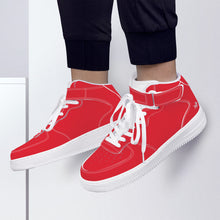 Load image into Gallery viewer, Ti Amo I love you - Exclusive Brand - Alizarin Red - High Top Unisex Sneakers
