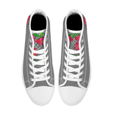 Load image into Gallery viewer, Ti Amo I love you - Exclusive Brand - High-Top Canvas Shoes - White Soles
