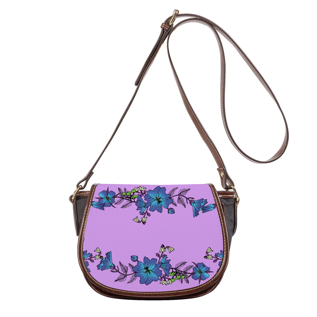 Ti Amo I love you - Exclusive Brand - Perfume - Blue Floral - Saddle Bag