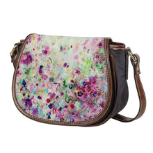 Load image into Gallery viewer, Ti Amo I love you - Exclusive Brand - Surf Crest Floral Pattern - Saddle Bag
