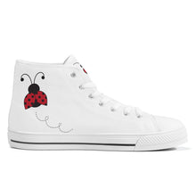 Load image into Gallery viewer, Ti Amo I love you - Exclusive Brand - High-Top Canvas Shoes - White Soles
