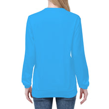 Load image into Gallery viewer, Ti Amo I love you - Exclusive Brand - Medium Cyan Blue - Angry Fish -  Women&#39;s Sweatshirt
