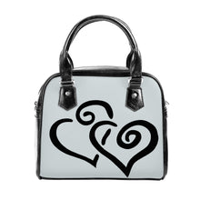 Load image into Gallery viewer, Ti Amo I love you - Exclusive Brand - Geyser 2 - Double Black Heart -  Shoulder Handbag
