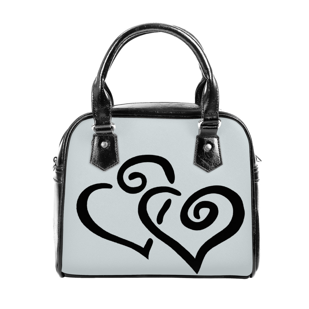 Ti Amo I love you - Exclusive Brand - Geyser 2 - Double Black Heart -  Shoulder Handbag