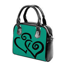 Load image into Gallery viewer, Ti Amo I love you - Exclusive Brand - Gossamer - Double Black Heart -  Shoulder Handbag
