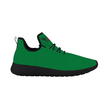 Load image into Gallery viewer, Ti Amo I love you - Exclusive Brand - Fun Green - Skelton Hands with Heart - Mens / Womens - Lightweight Mesh Knit Sneaker - Black Soles
