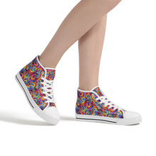 Load image into Gallery viewer, Ti Amo I love you - Exclusive Brand - High-Top Canvas Shoes - White Soles
