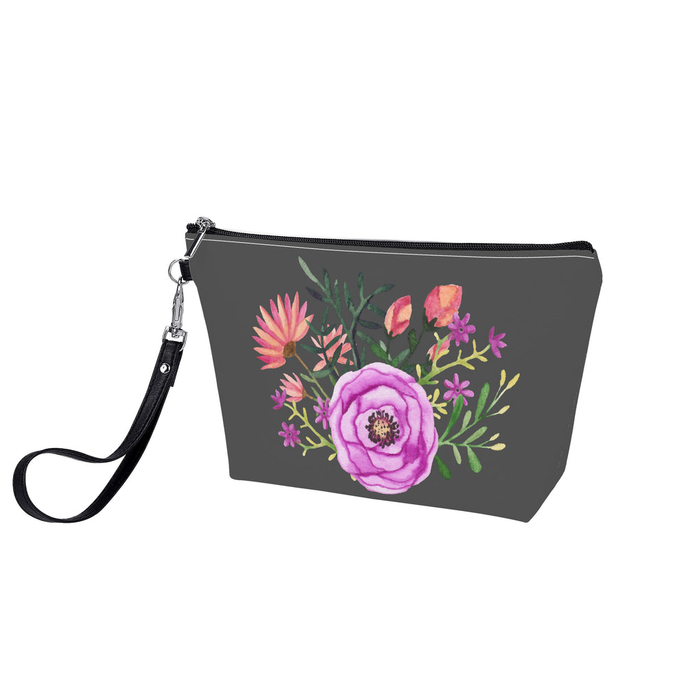 Ti Amo I love you - Exclusive Brand  - Davy's Grey - Floral - Sling Cosmetic Bag