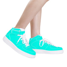 Load image into Gallery viewer, Ti Amo I love you - Exclusive Brand - Aqua - High Top Unisex Sneakers
