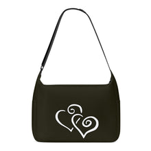 Load image into Gallery viewer, Ti Amo I love you - Exclusive Brand - Crude Oil - Double White Heart - Journey Computer Shoulder Bag
