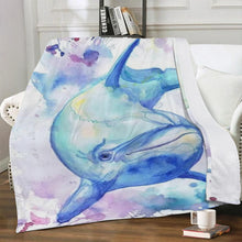 Load image into Gallery viewer, Ti Amo I love you - Exclusive Brand - Pastel Dolphin-  Micro Fleece Blankets
