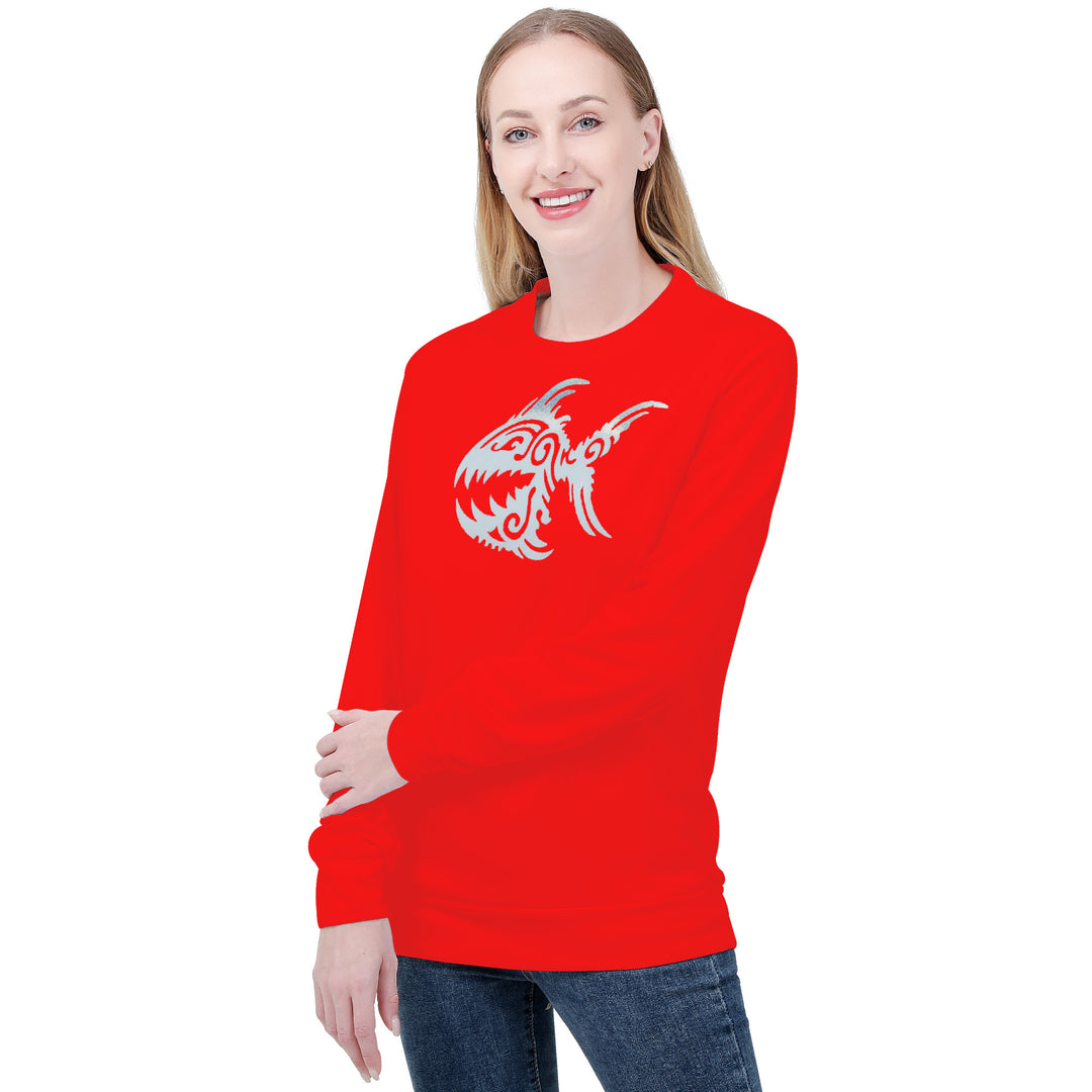 Ti Amo I love you - Exclusive Brand  - Red - Angry Fish - Women's Sweatshirt