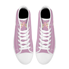 Load image into Gallery viewer, Ti Amo I love you - Exclusive Brand - High-Top Canvas Shoes - White Soles
